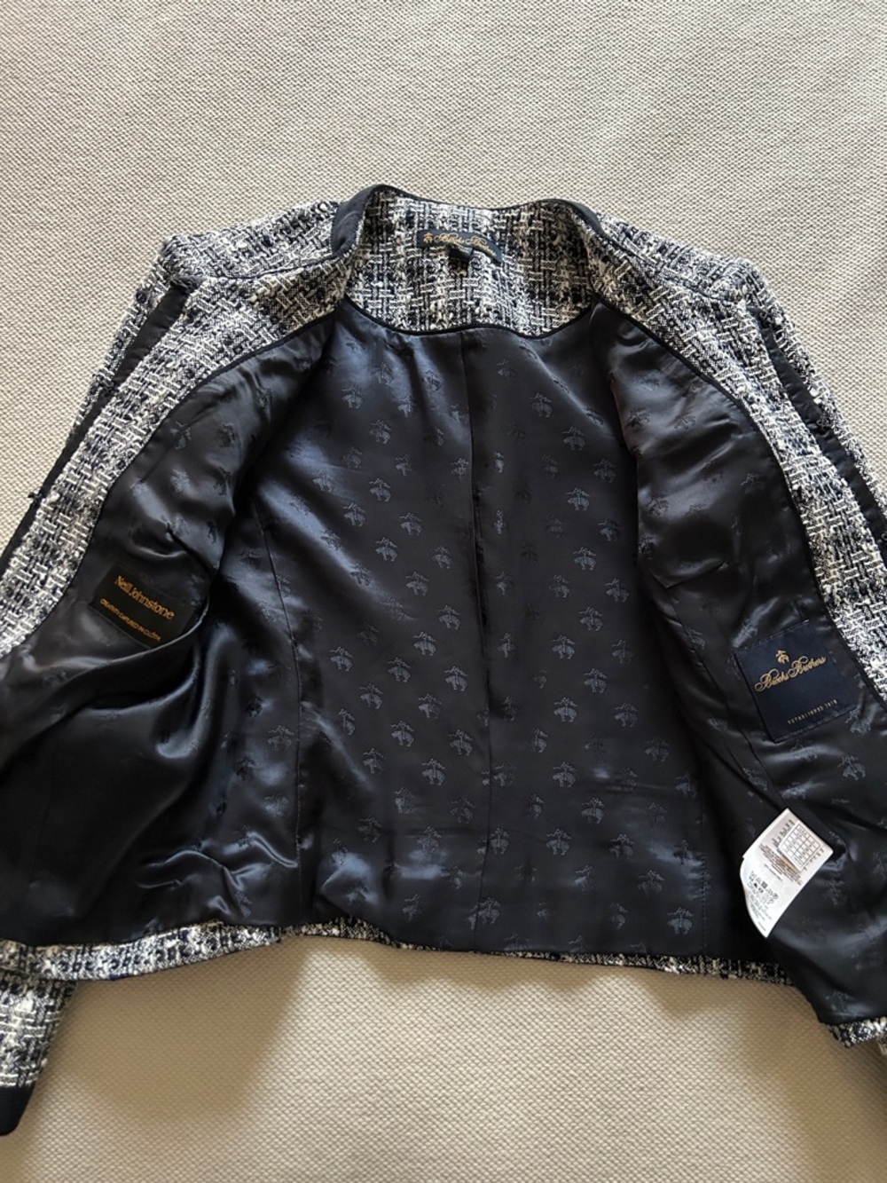 Brooks Brothers Black and White Tweed Jacket - Picture 6 of 7